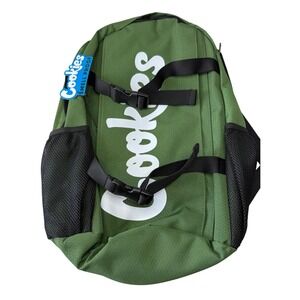 Cookies Smell‎ Proof Backpack Olive Green Honeycomb Ripstop Streetwear Bag NEW